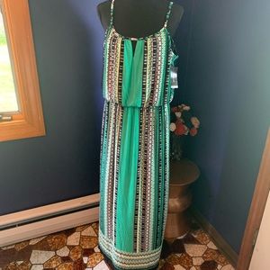 NWT Style & co scarf maxi dress L